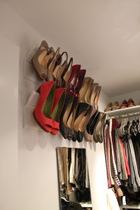 Shoe space saver in Yorktown Virginia closet