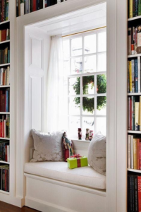 Window Seat with Bookcase in Yorktown Virginia Window Seat with Bookcases