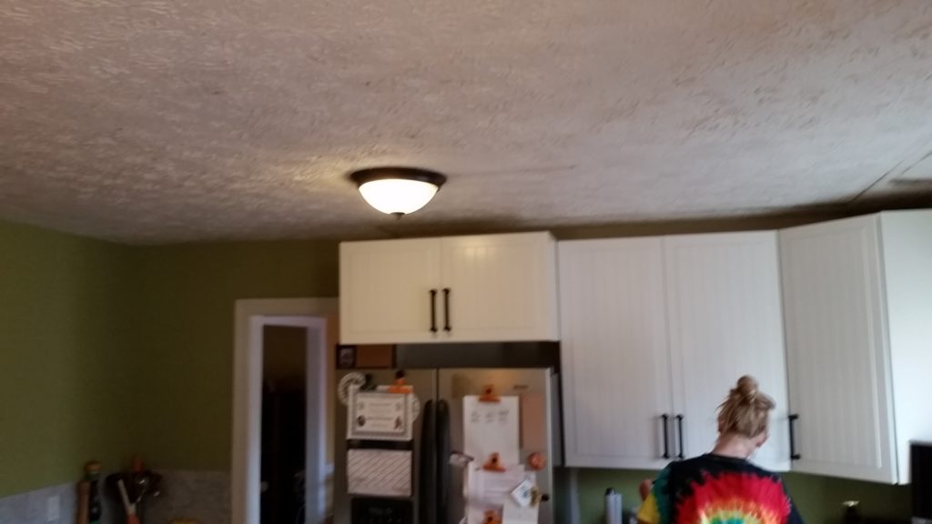 Heavy texture on ceiling can looked like "Baked Alaska"